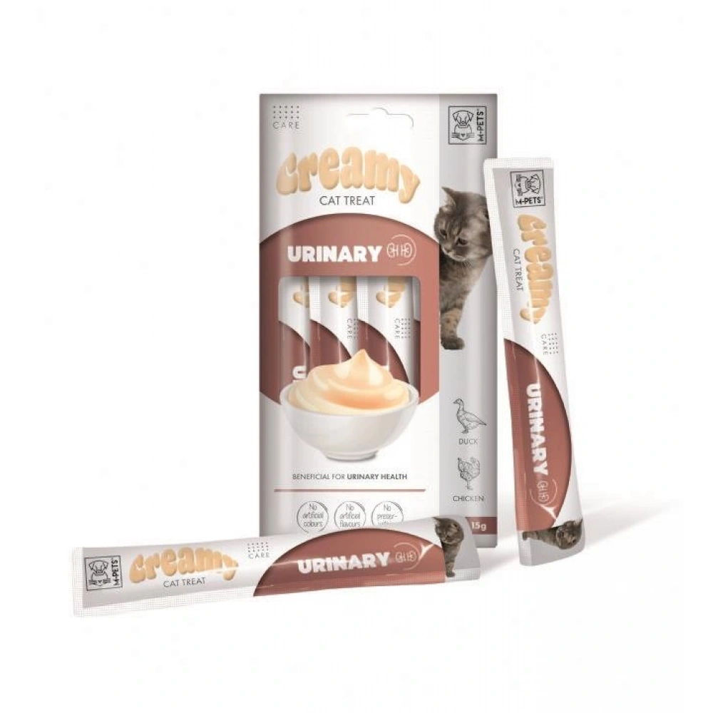 M-Pets Urinary İdrar Yolları Sağlığı Creamy Kedi Ödülü 4x15 Gr