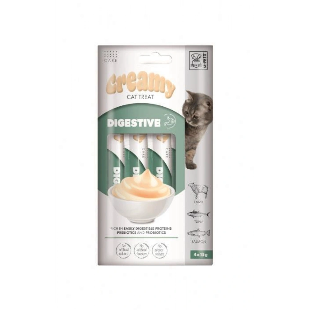 M-Pets Digestive Fonksiyonel Creamy Kedi Ödülü 4x15gr