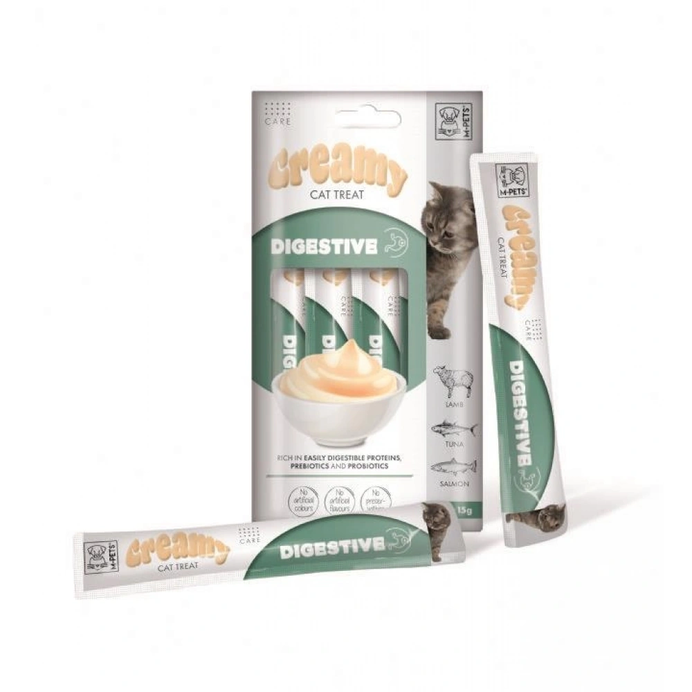 M-Pets Digestive Fonksiyonel Creamy Kedi Ödülü 4x15gr