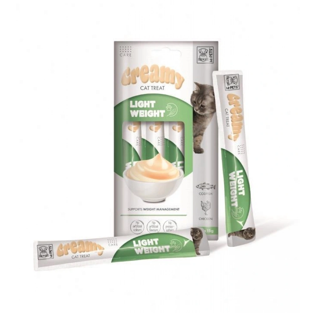 M-Pets Light Weight Kilo Kontrol Creamy Kedi Ödülü 4x15 Gr