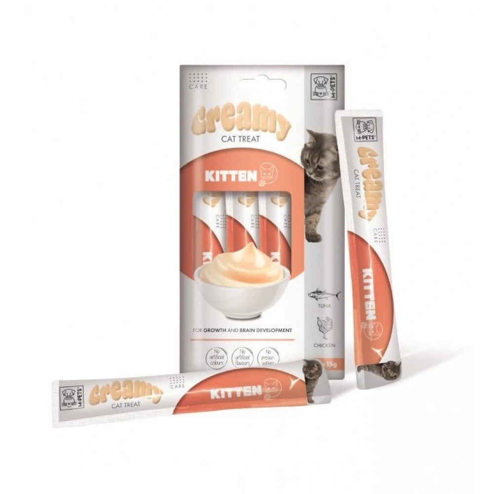 M-Pets Kitten Creamy Yavru Kedi Ödülü 4x15 Gr