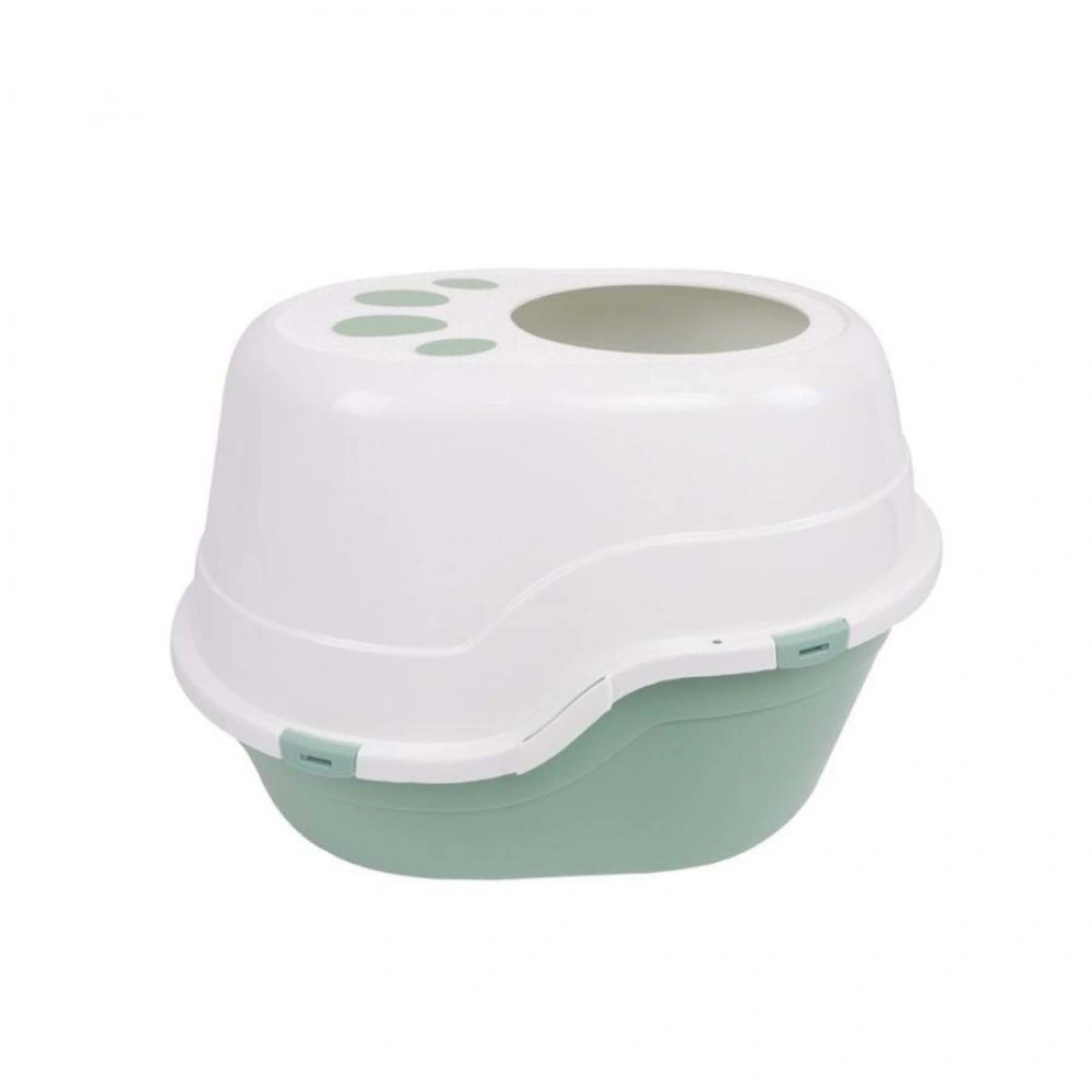 M-PETS Eco Tanta Üstten Girişli Kapalı Kedi Tuvaleti Sea Green