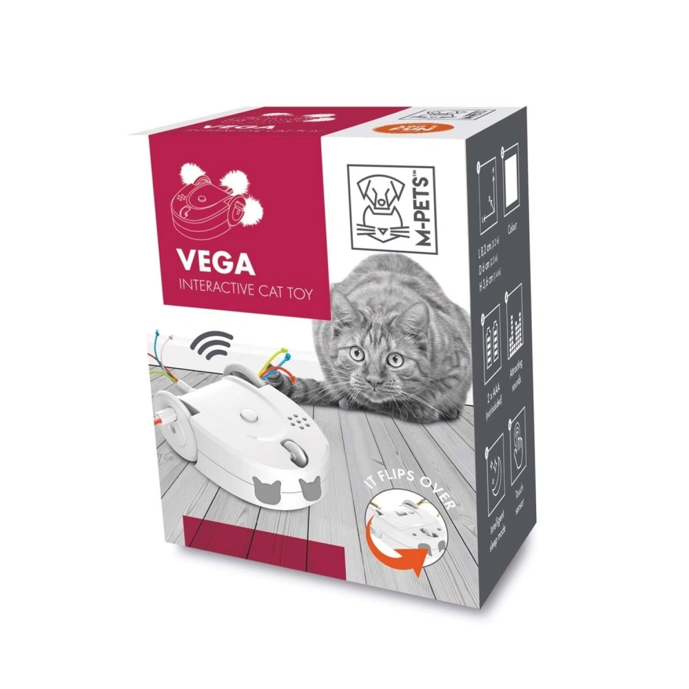 20630699 M-PETS VEGA İNTERAKTİF KEDİ OYUNCAĞI WHİTE