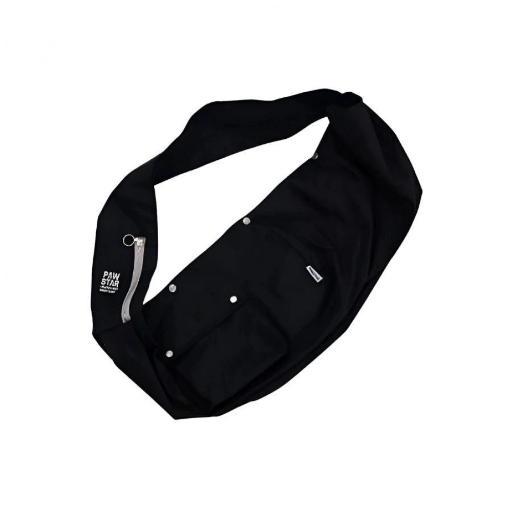 Pawstar Crossbody Kedi Köpek Taşıma Çantası Siyah