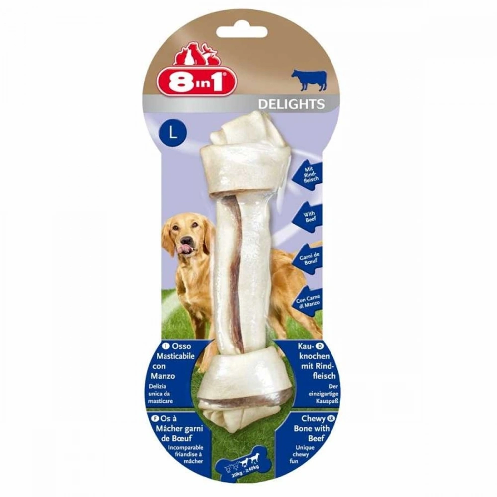 8IN1 Delights Bone Köpek Ödül Kemiği Sığır Etli L 85gr