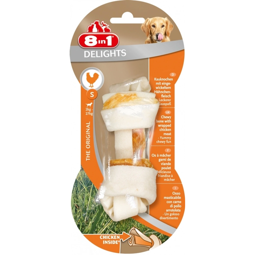 8IN1 Delights Bones Köpek Ödül Kemiği Tavuklu S