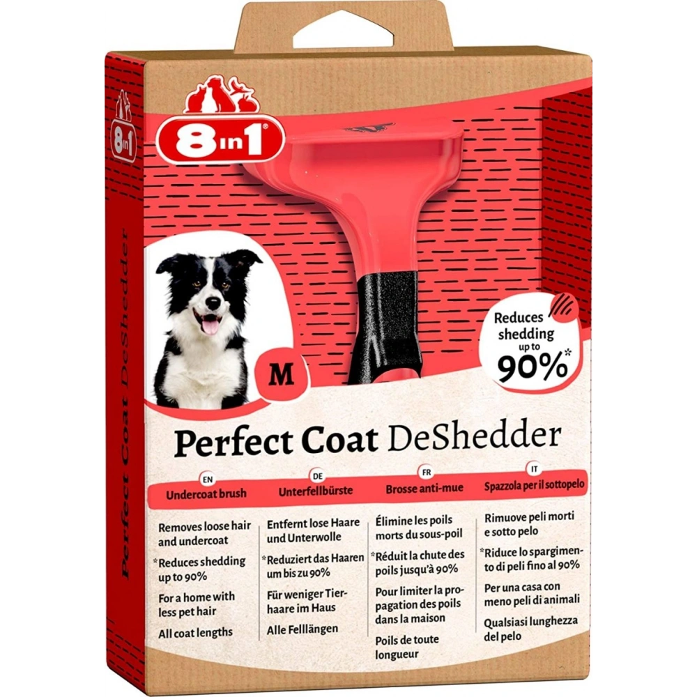 8in1 Perfect Coat Deshedder Furminator M Orta Irk Köpek Tarağı