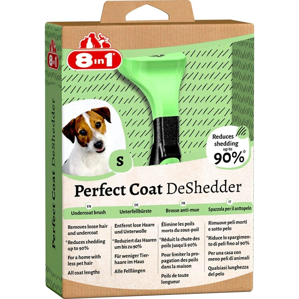 8in1 Perfect Coat DeShedder Tüy Toplayıcı Köpek Tarağı S