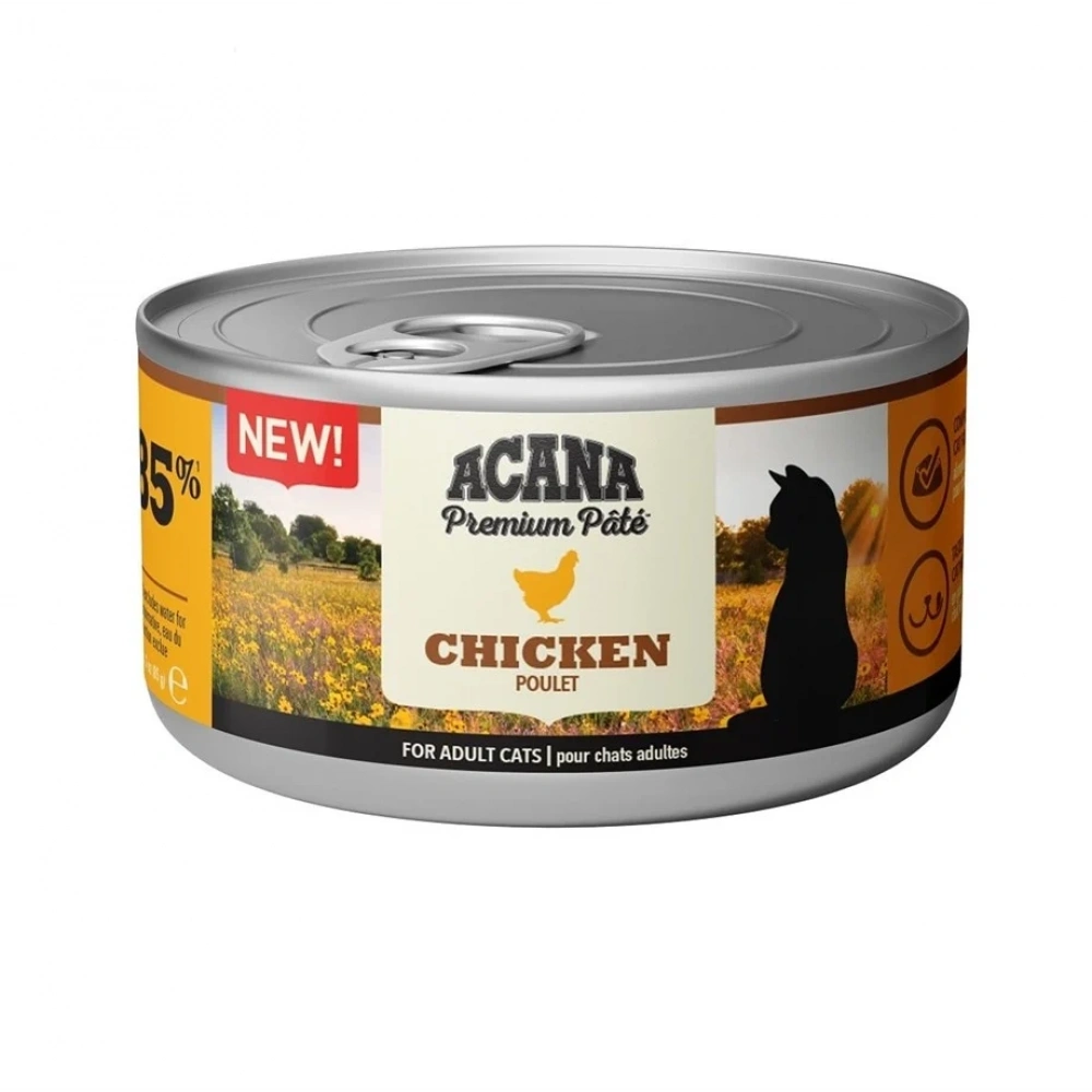 Acana Premium Pate (Ezme) Tavuk Etli Kedi Konservesi 85 gr