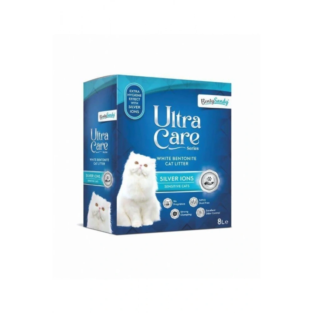 Bentysandy Ultra Care Series Silver Lons 8 lt Kedi Kumu