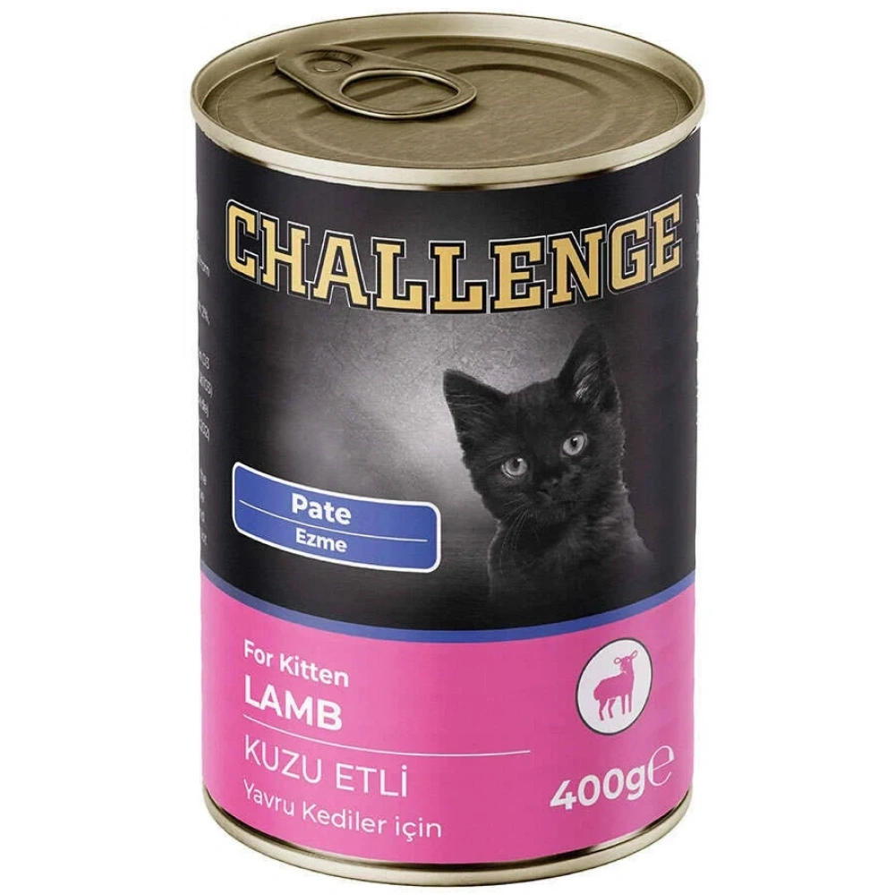 Challenge Pate Kuzu Etli 400 gr Yavru Konserve Kedi Maması