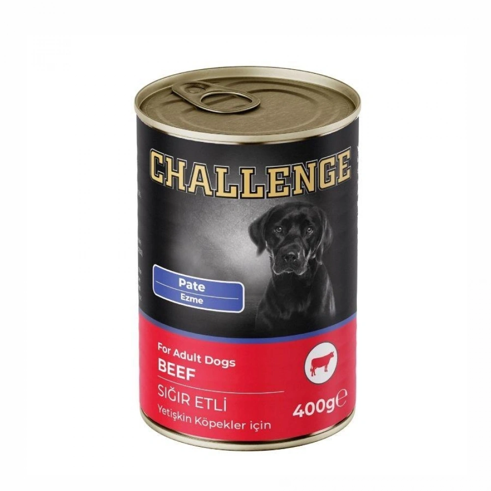 Challenge Pate Sığır Etli 400 gr Yetişkin Konserve Köpek Maması