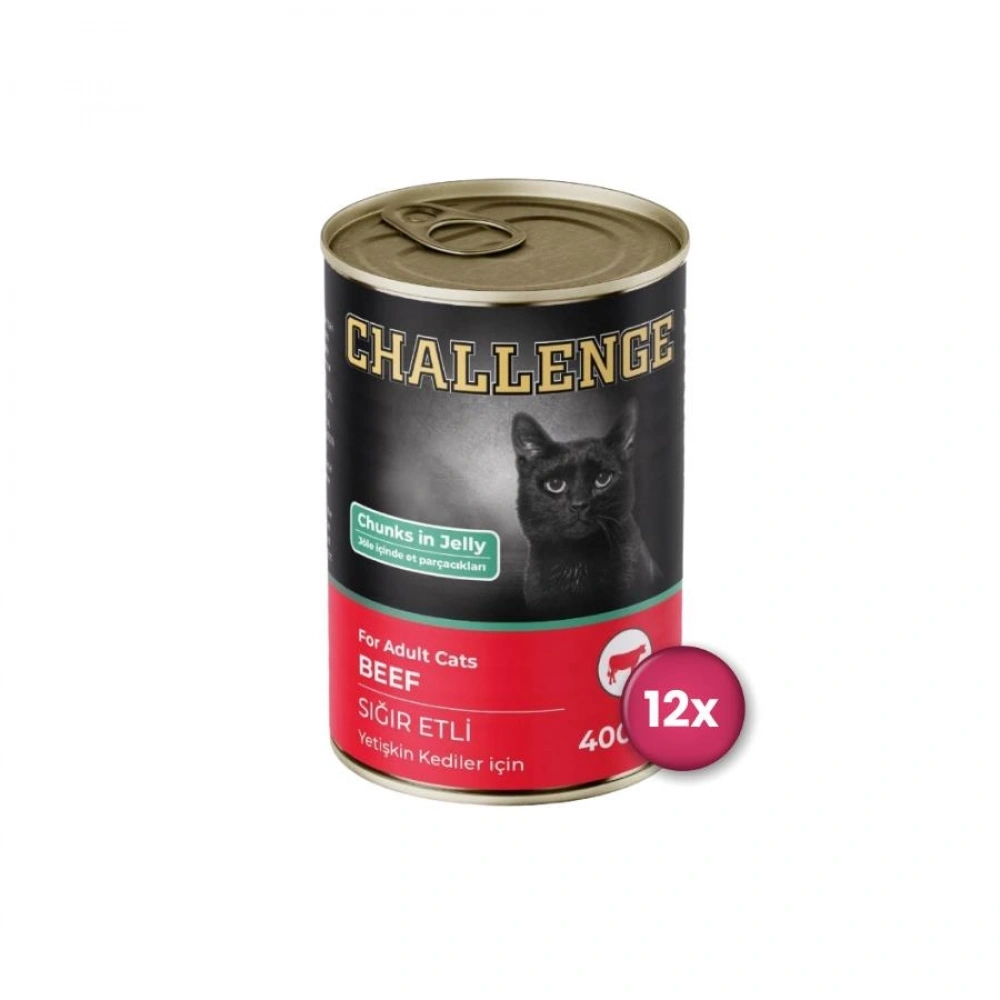 Challenge Sığır Etli Yetişkin Konserve Kedi Maması 400 Gr