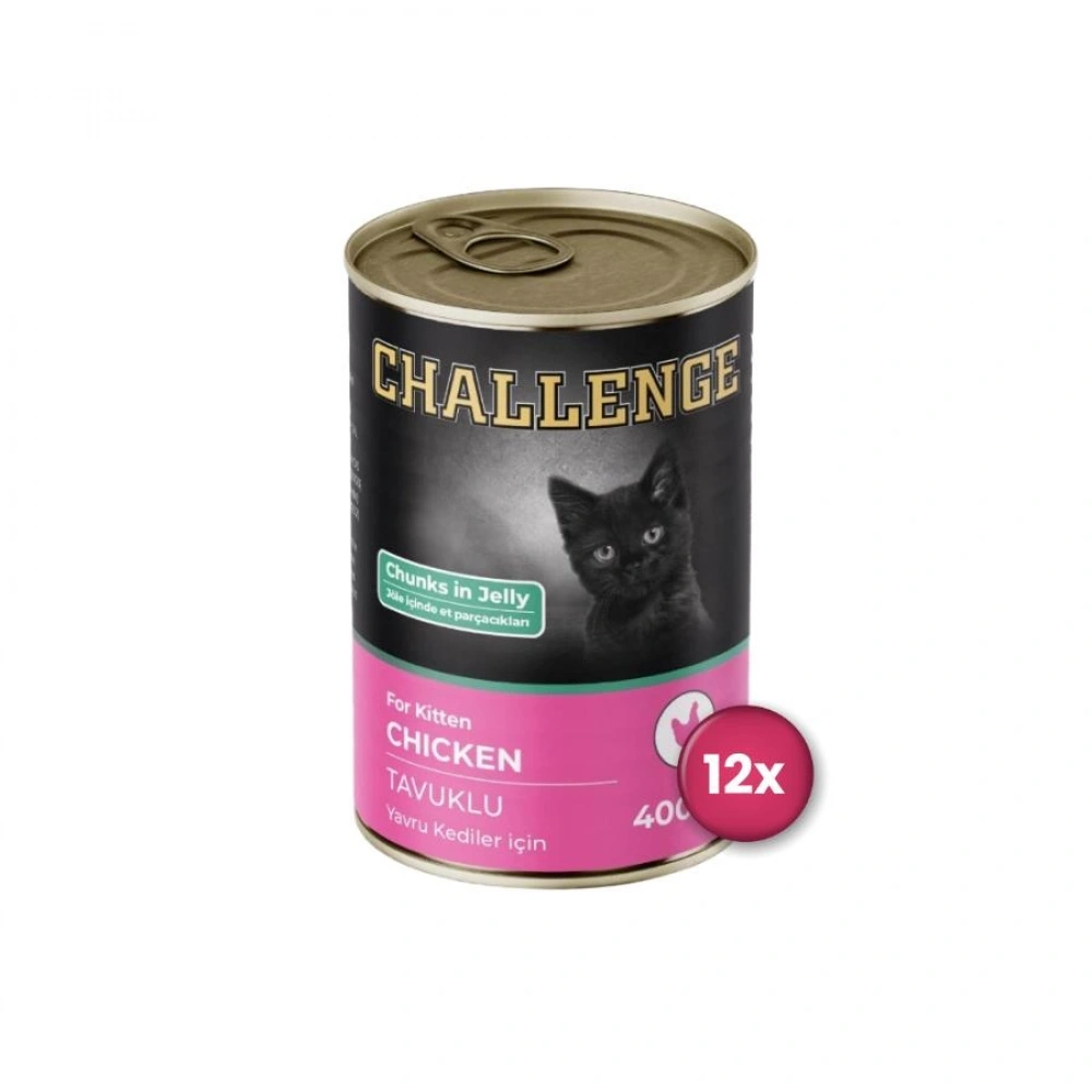 Challenge Tavuklu Yavru Konserve Kedi Maması 400 Gr