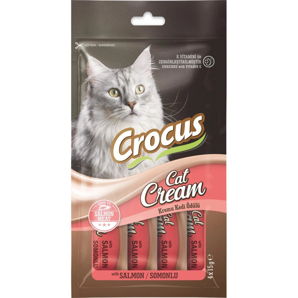 Crocus Somonlu 4x15 gr Krema Kedi Ödül Maması