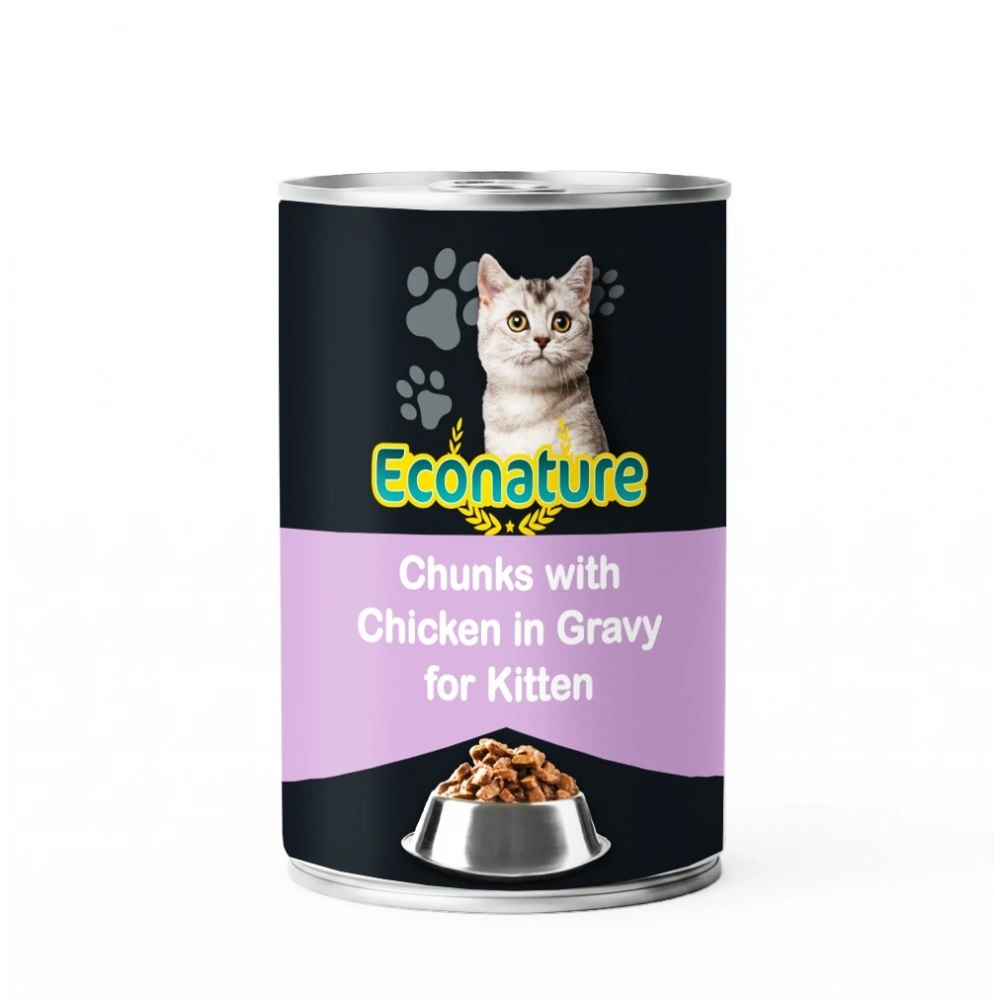 Econature Tavuk Etli 400 gr Yavru Kedi Konservesi