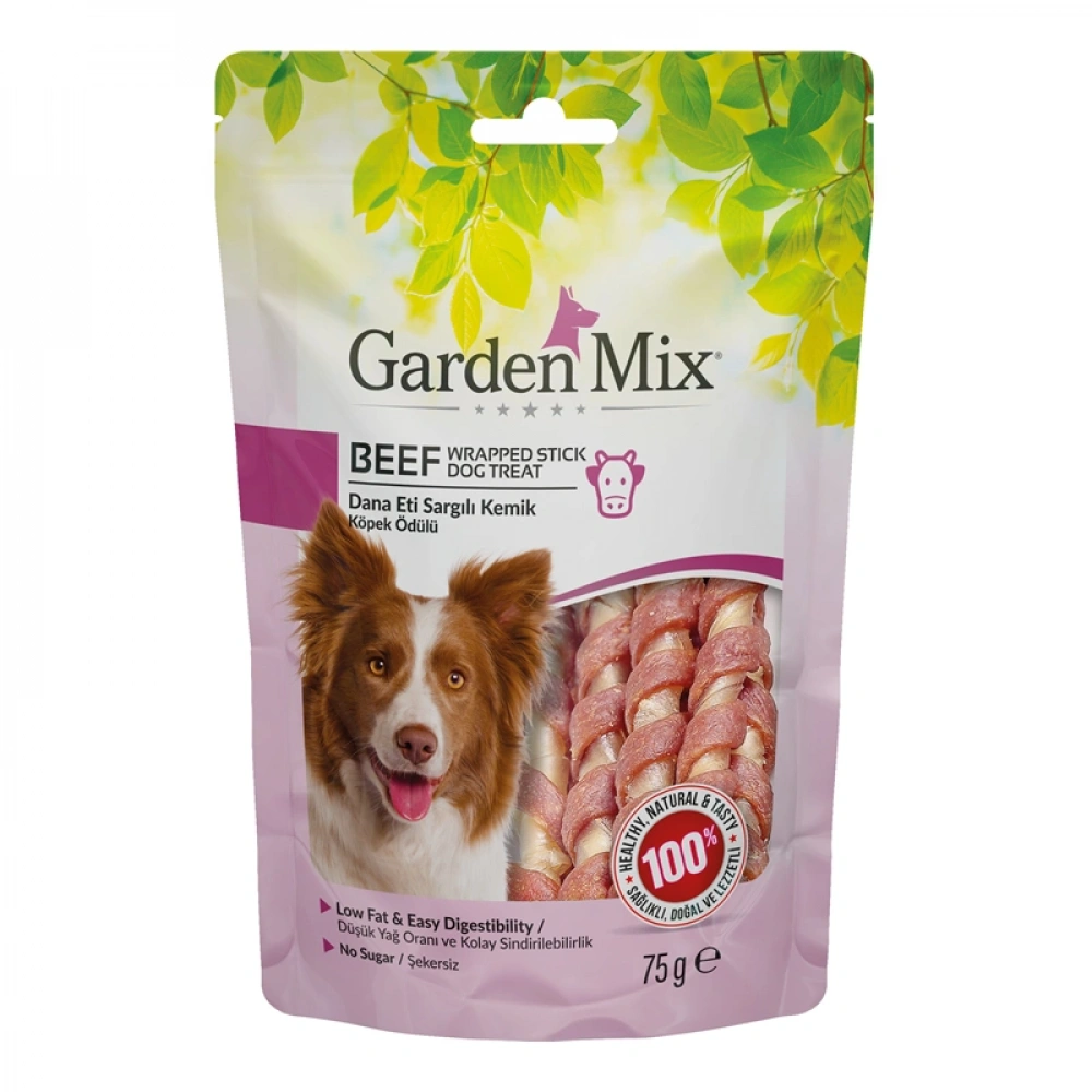 Gardenmix Dana Eti Sargılı Kemik 75 gr Köpek Ödül Maması