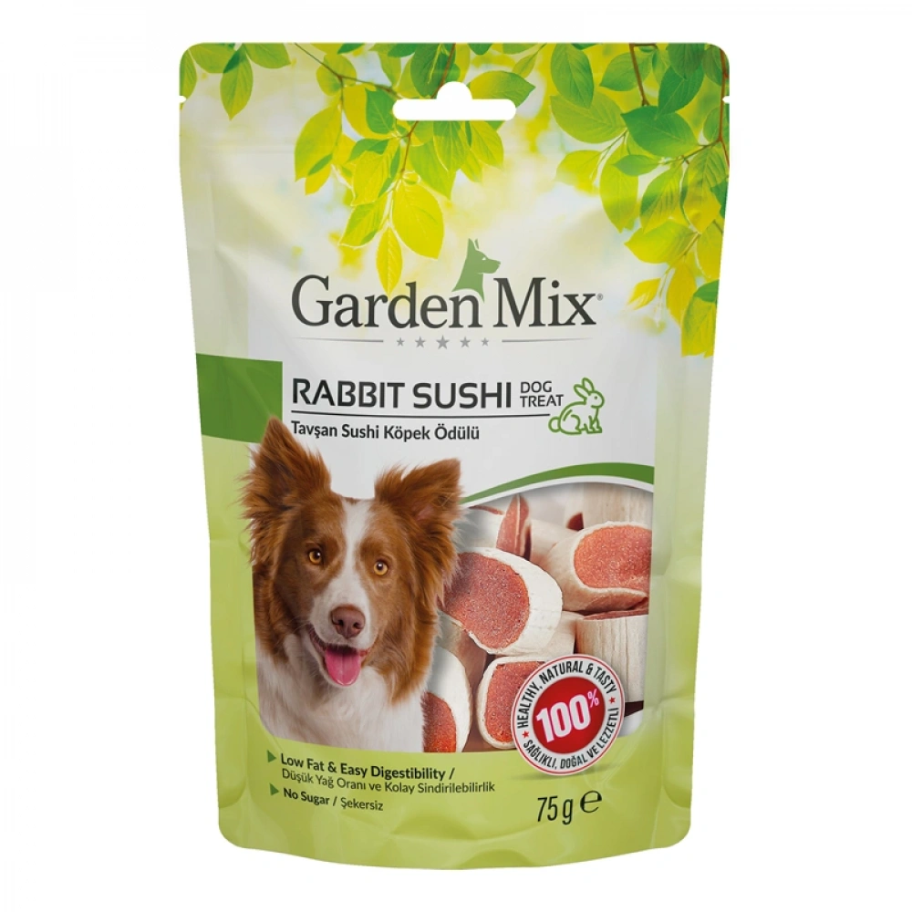 Gardenmix Tavşan Sushi 75 gr Köpek Ödül Maması