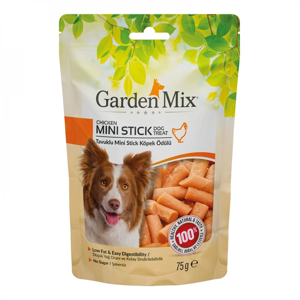 Gardenmix Tavuklu 75 gr Mini Stick Köpek Ödül Maması