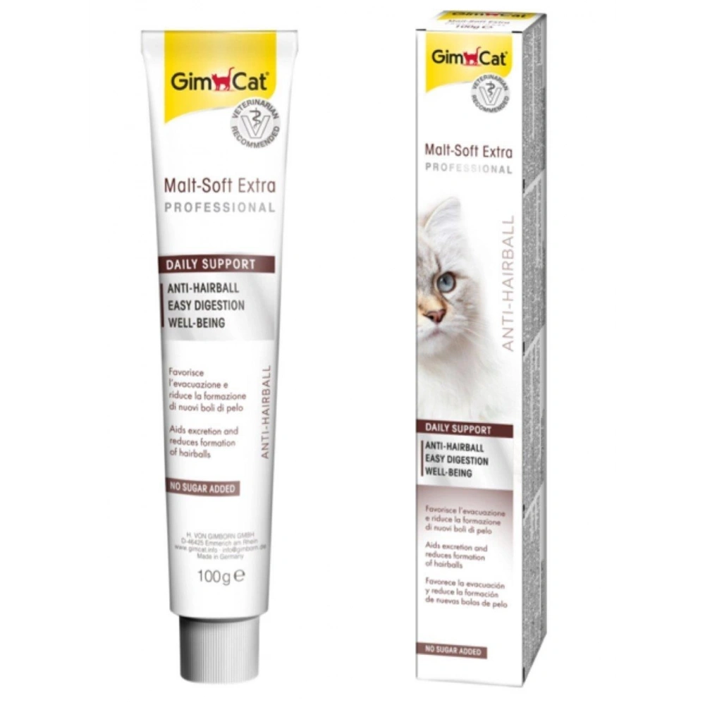 GimCat Malt Soft Extra Tüy Yumağı Kontrol Kedi Macunu 100gr