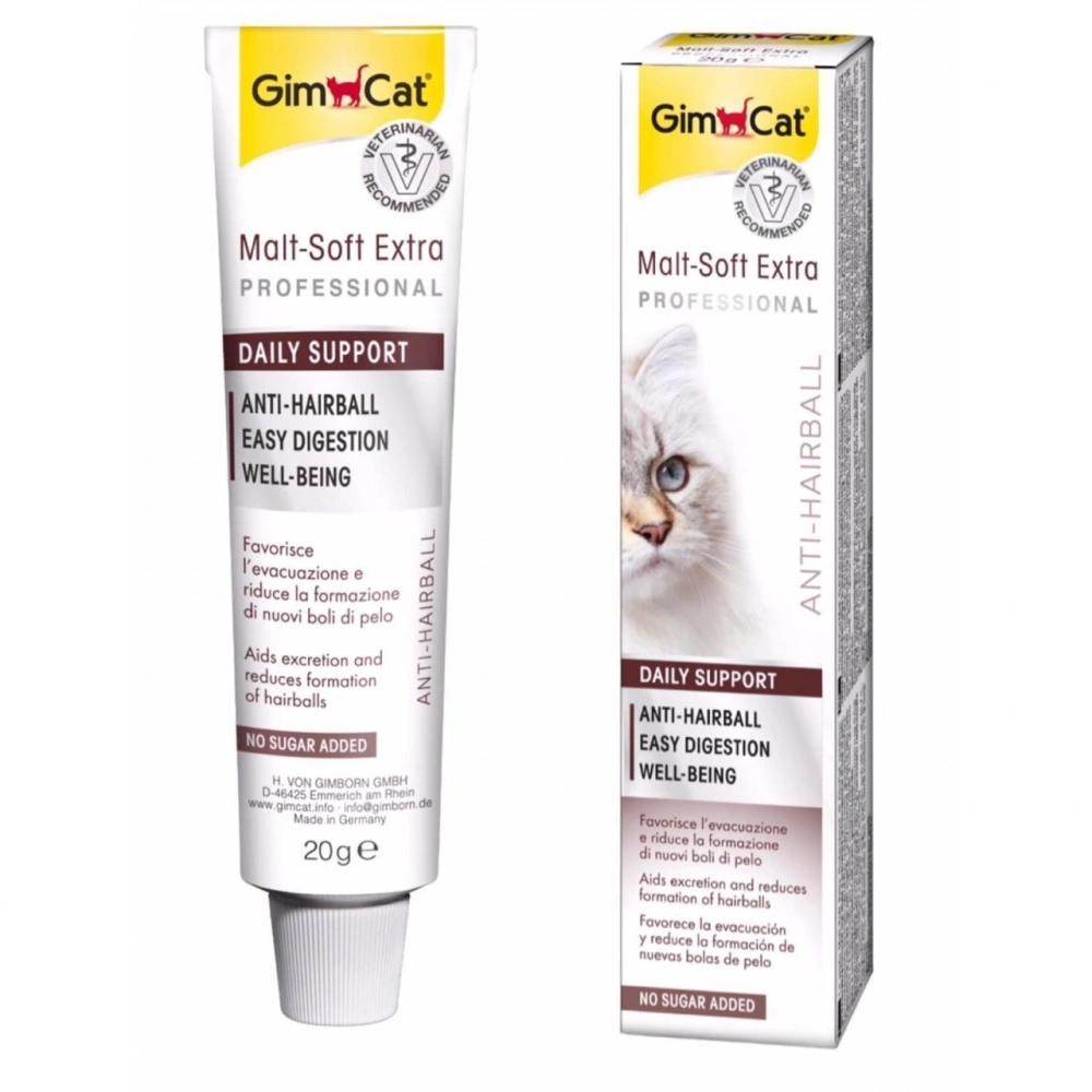 GimCat Malt Soft Extra Tüy Yumağı Kontrol Kedi Macunu 20 Gr