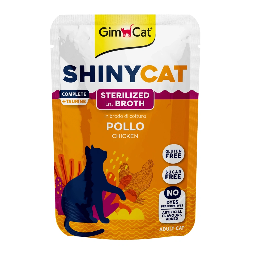 Gimcat Shinycat Tavuklu Kısırlaştırılmış Yetişkin Kedi Çorbası 70 gr