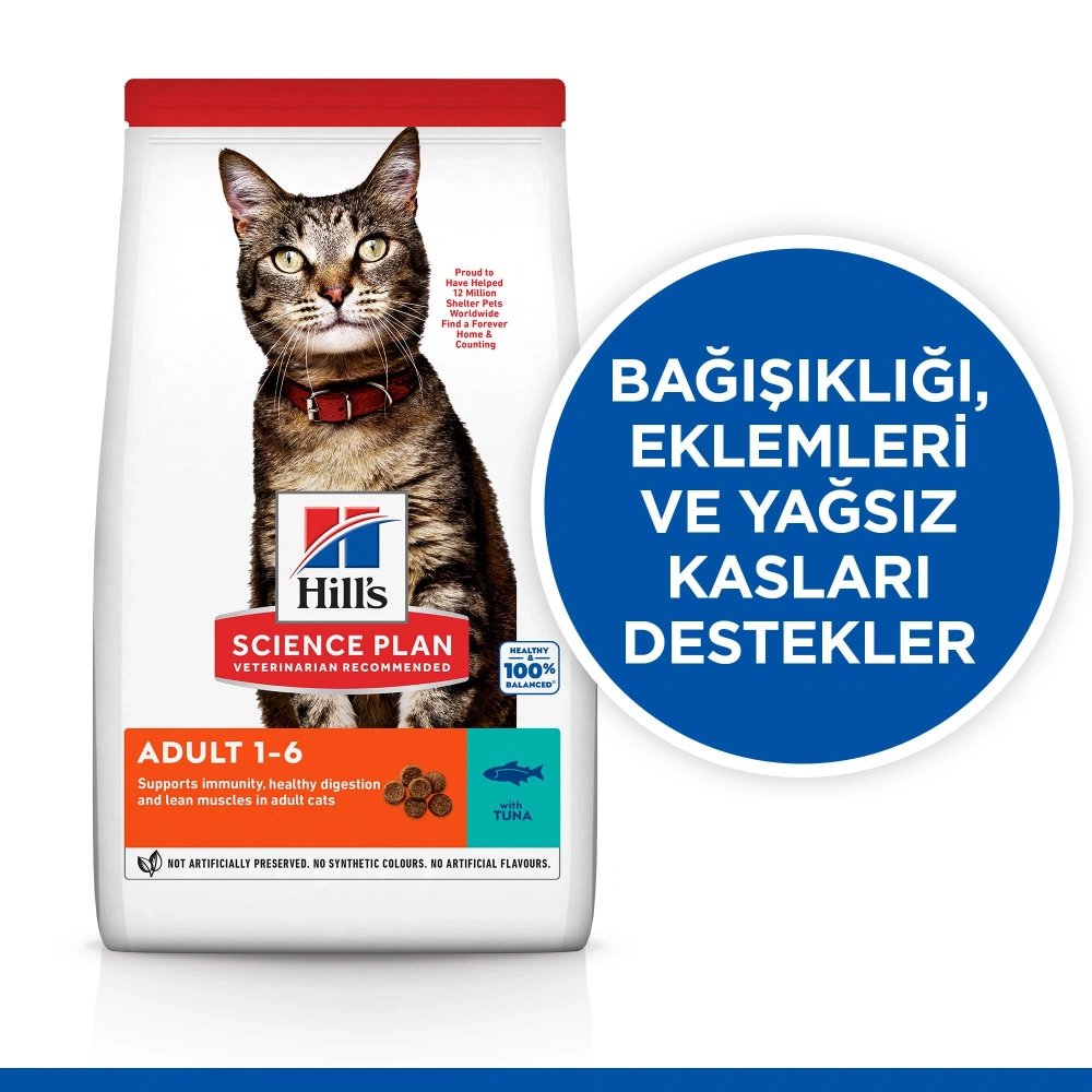 Hills Science Plan Ton Balıklı 1.5 kg Yetişkin Kuru Kedi Maması