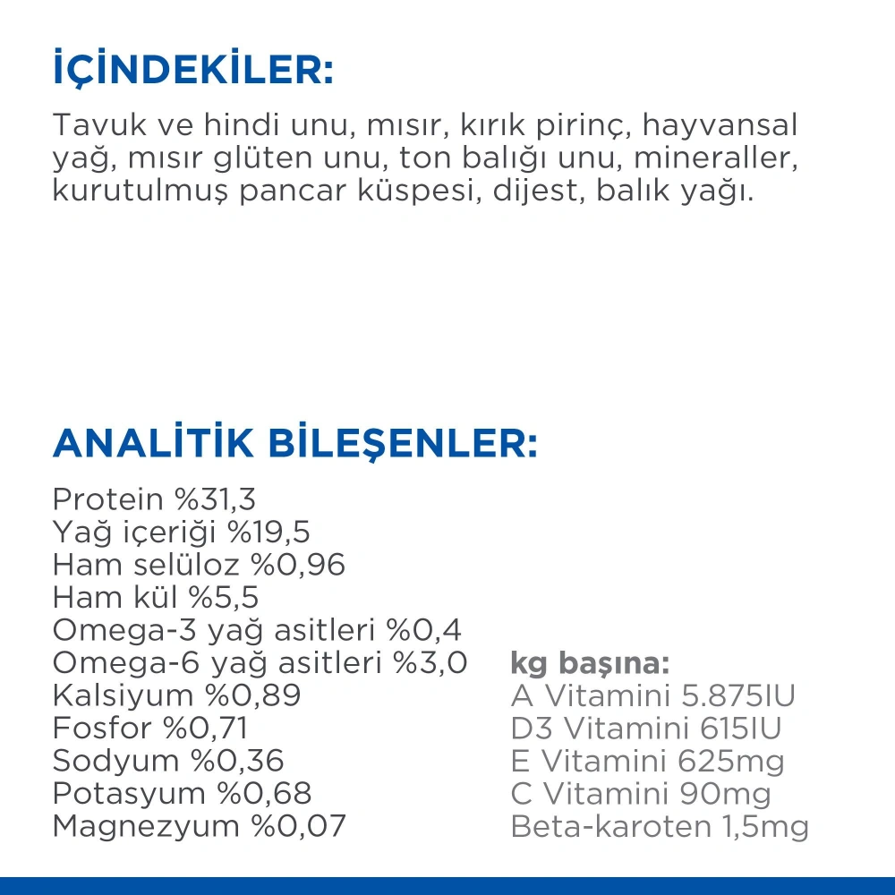 Hills Science Plan Ton Balıklı 1.5 kg Yetişkin Kuru Kedi Maması