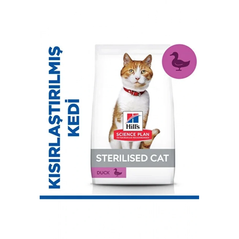 Hills SCIENCE PLAN Kısırlaştırılmış Yetişkin Ördekli Kedi Maması 1,5 kg