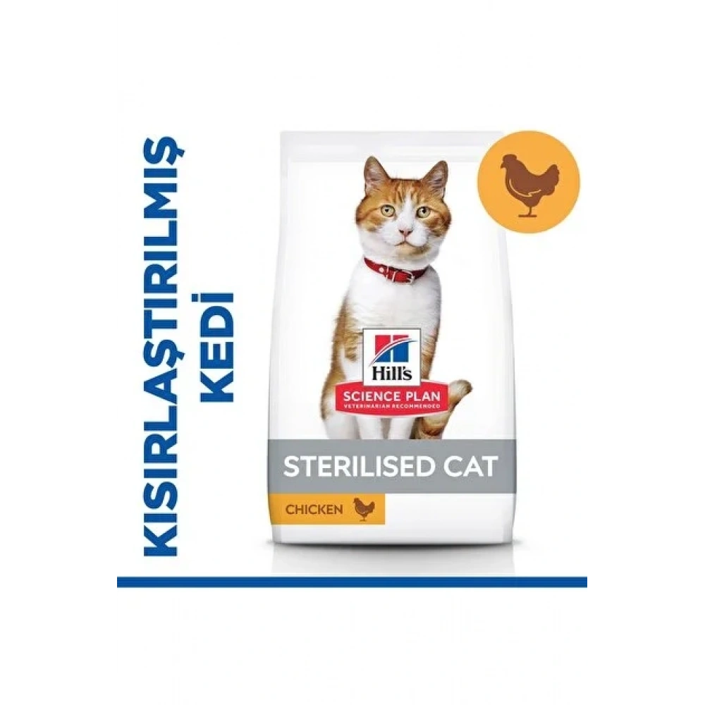 Hills SCIENCE PLAN Kısırlaştırılmış Yetişkin Tavuklu Kedi Maması 1,5 kg