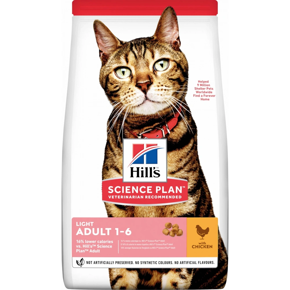 Hills SCIENCE PLAN Light Yetişkin Tavuklu Kedi Maması 3 kg