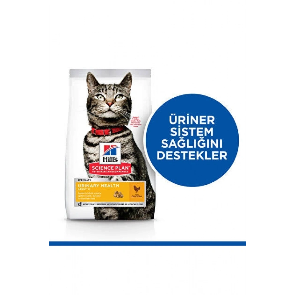 Hills SCIENCE PLAN Üriner Sağlık +1 Yetişkin Tavuklu Kedi Maması 1,5 kg