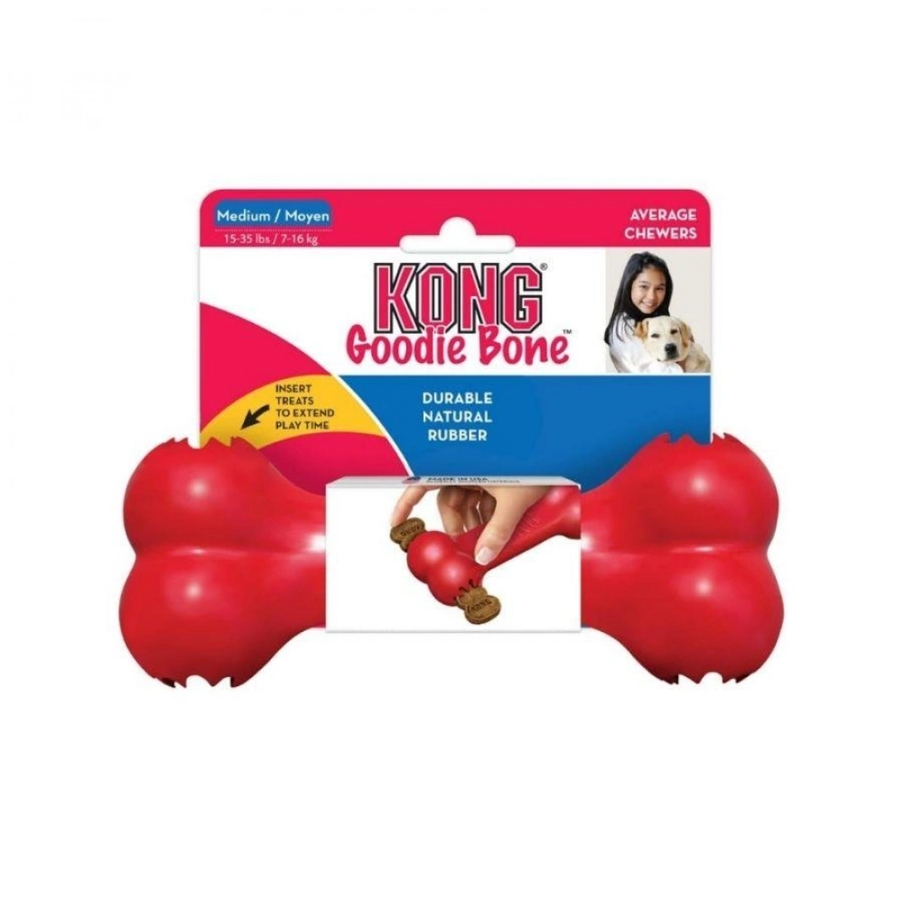 KONG Goodie Bone Kemik Şeklinde Çok Amaçlı Köpek Oyuncağı L