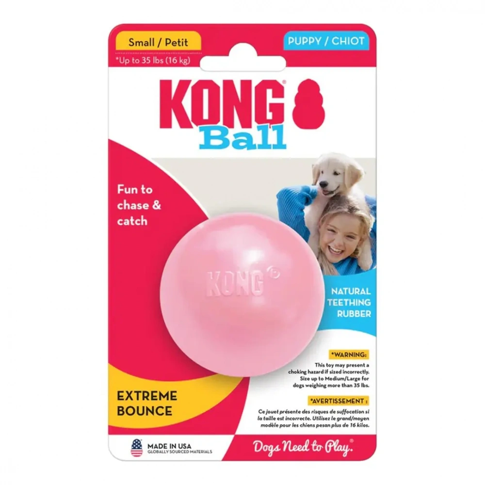 Kong Puppy Ball Delikli Top Yavru Köpek Oyuncağı S