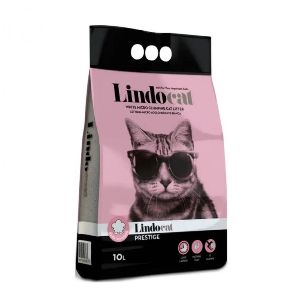 Lindocat Prestige Bebek Pudralı İnce Taneli Kedi Kumu 10L