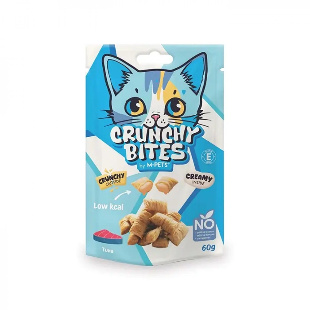 M-Pets Crunchy Bites Ton Balıklı Kedi Ödülü 60gr
