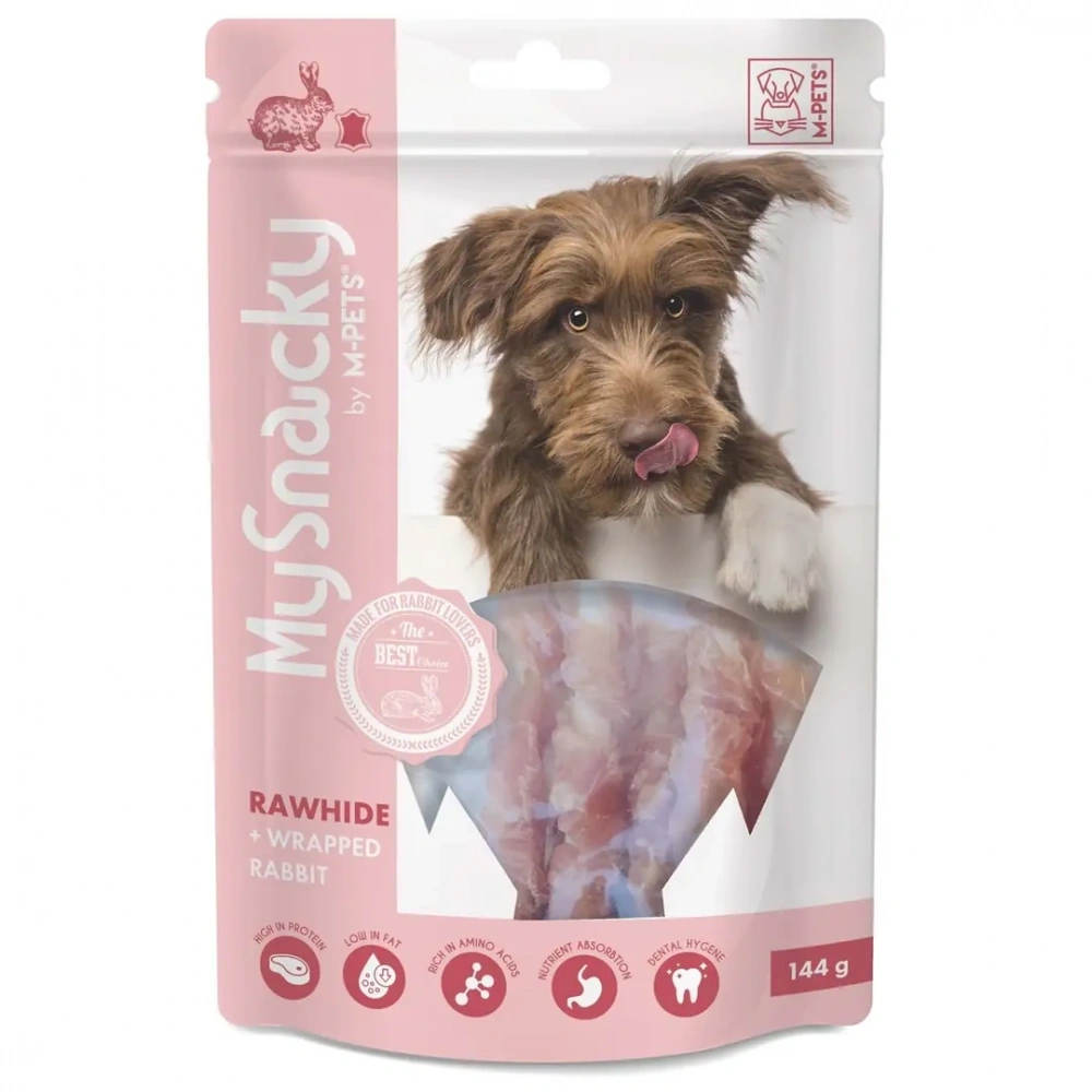 M-Pets Crunchy Tavşan Derili Köpek Ödül Maması 144gr