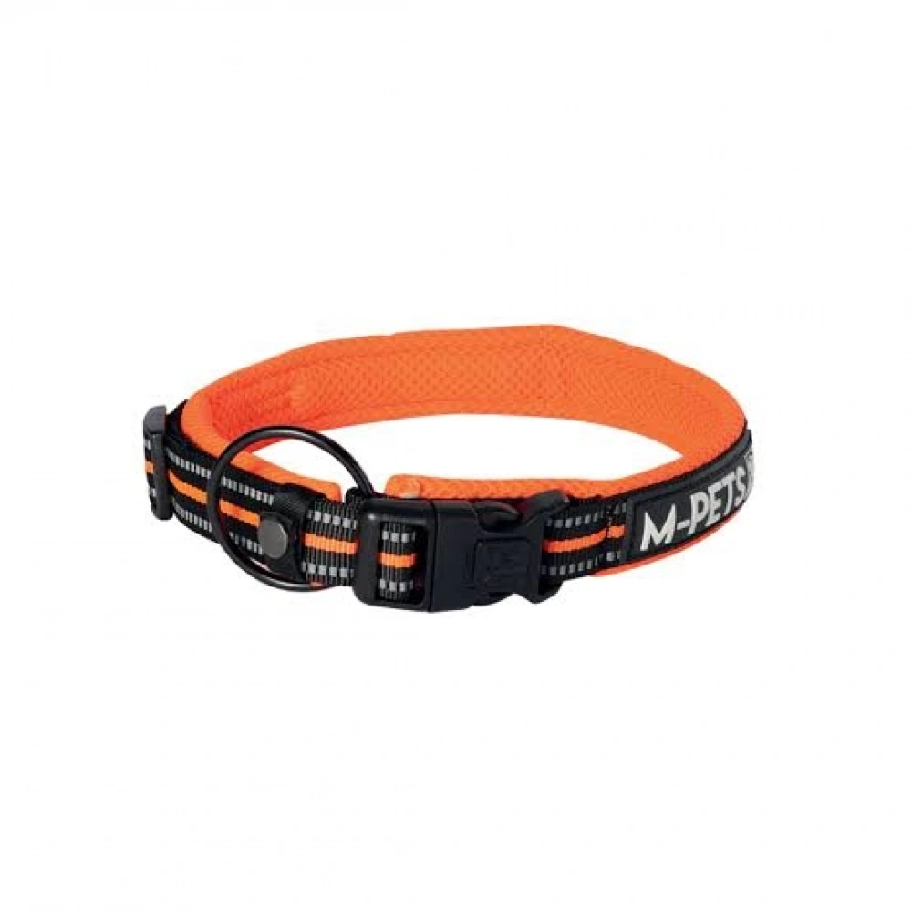 M-Pets Hiking Reflektörlü Köpek Boyun Tasması 40-50cm Turuncu (M)