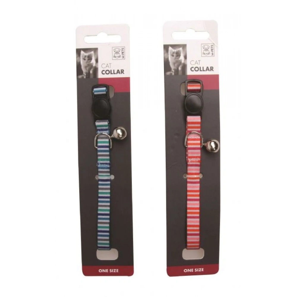 M-Pets Lines Zilli Kedi Boyun Tasması (Asortili)