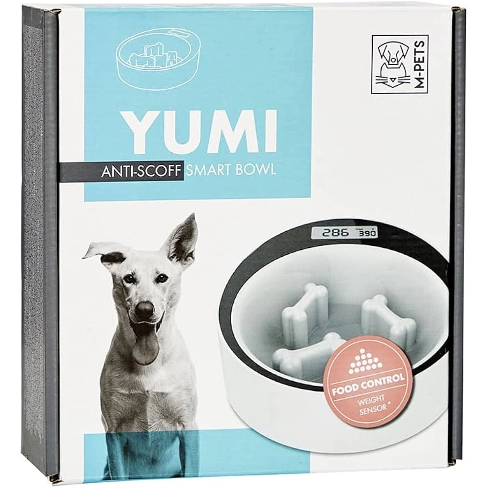 M-Pets Yumi Smart Dijital Tartılı Yavaş Yeme Mama Kabı Yeşil