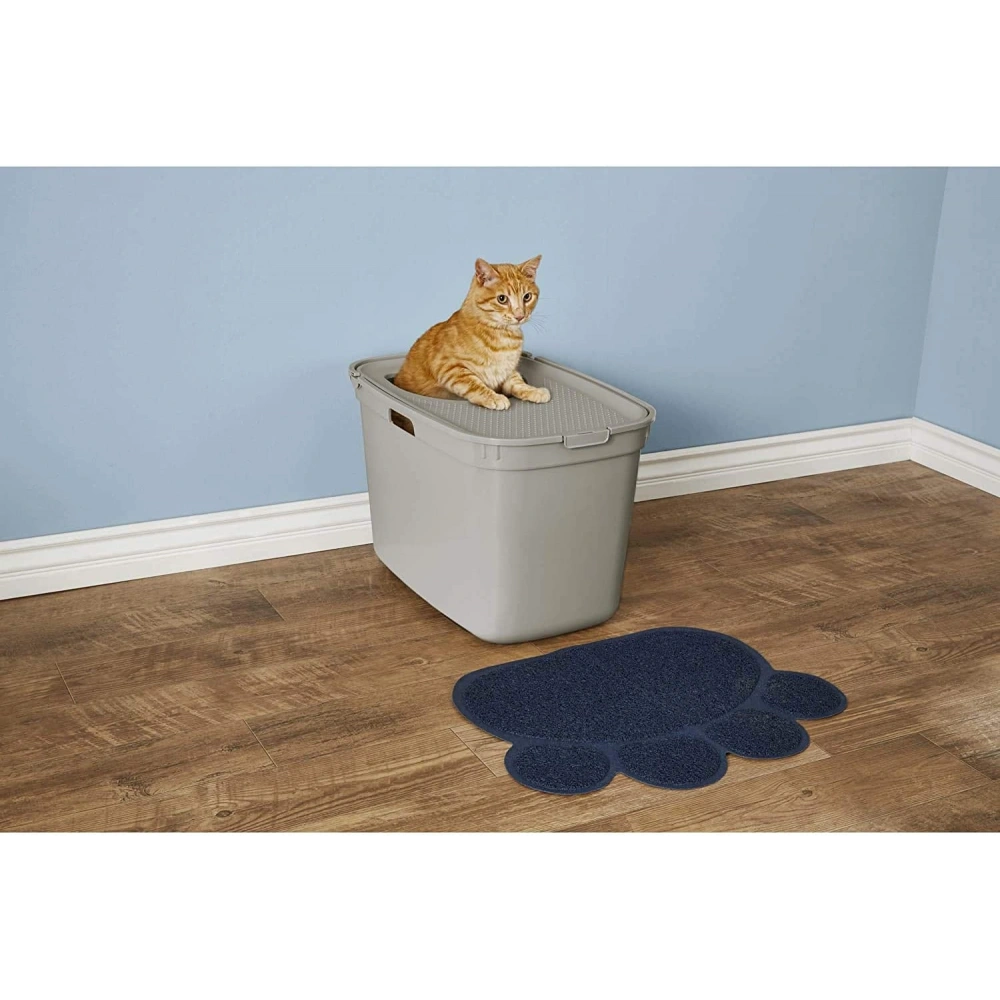 Moderna Top Cat Kapalı Kedi Tuvaleti - Açık Gri