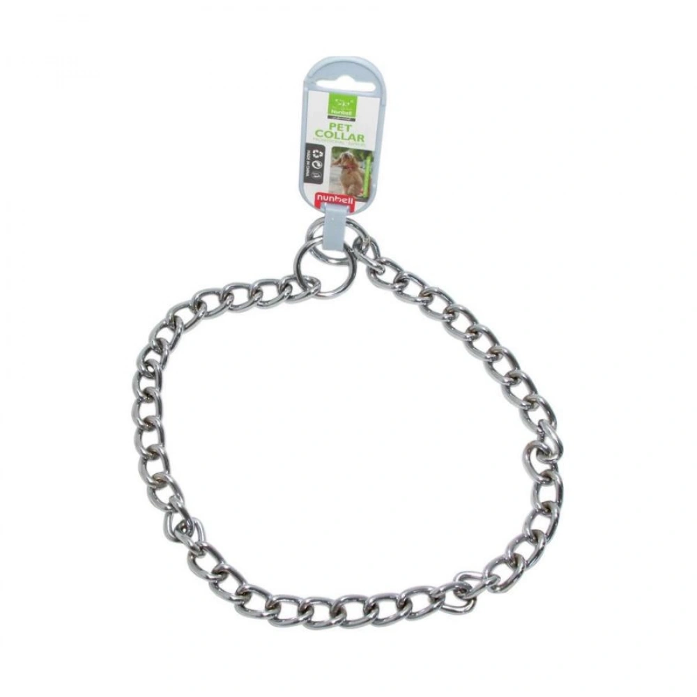 Nunbell Boğma Zincir Köpek Boyun Tasması 4 mm x 65 cm