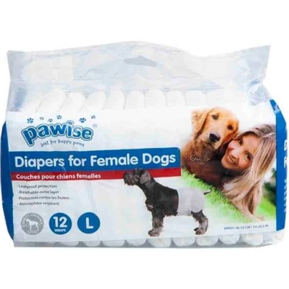 Pawise Köpek Alt Bağlama Bezi L Boy 12 Adet