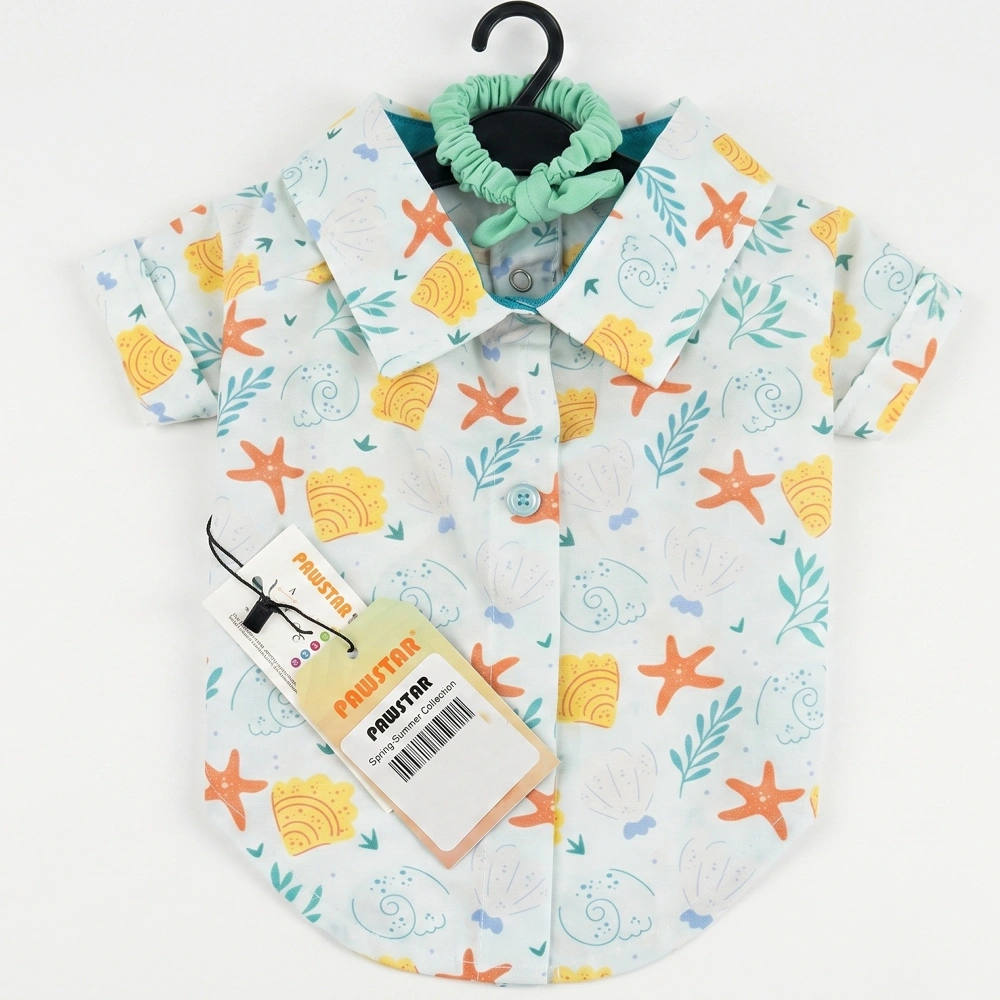 Pawstar Aqua Reverie Desenli Gömlek