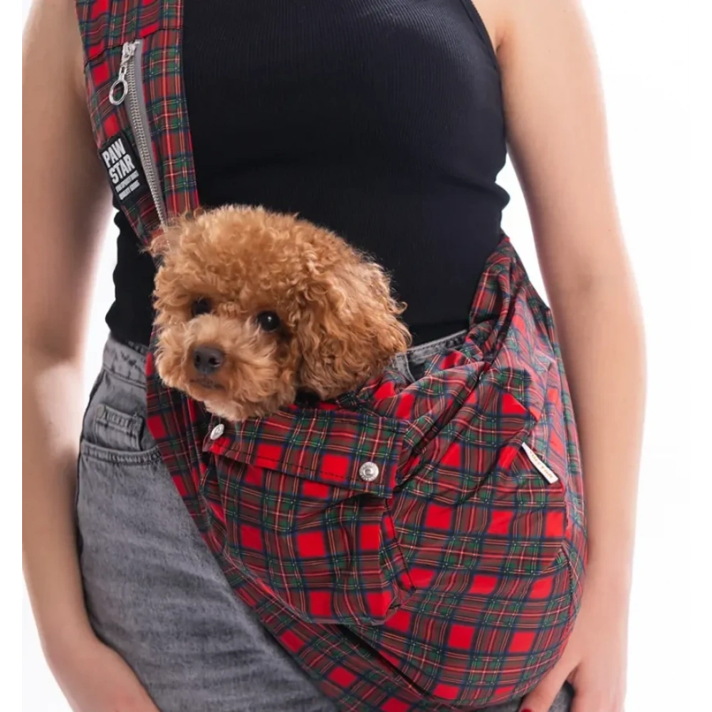 Pawstar Red Elgin Paws CrossBody Bag
