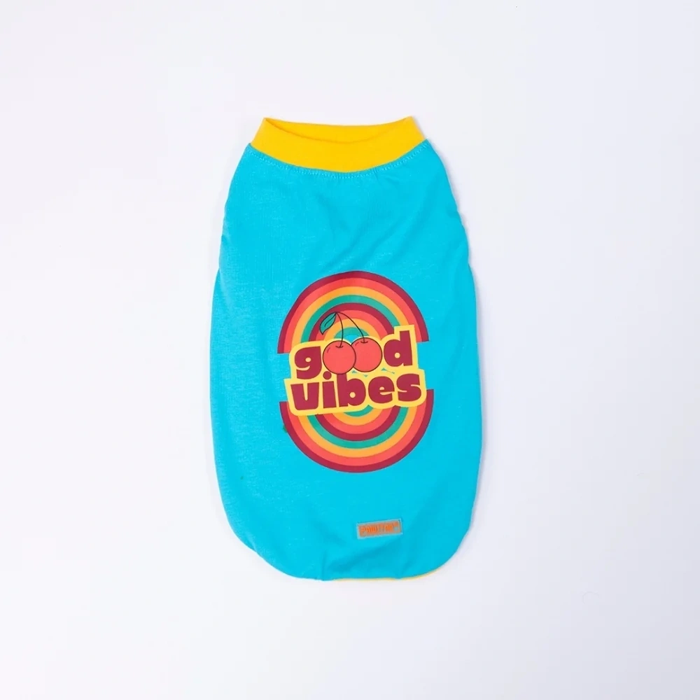 Pawstar Turkuaz Good Vibes Tişört