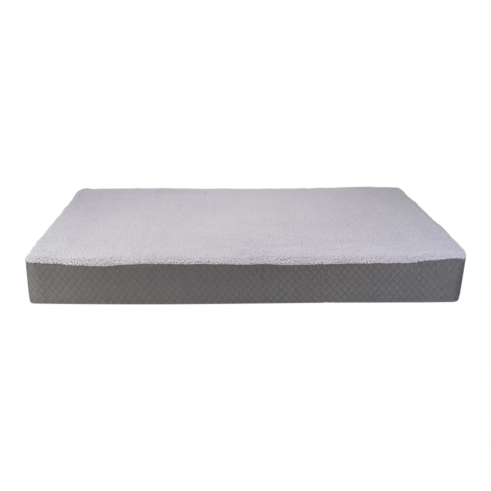 Pet Comfort Lima Ortopedik Köpek Yatağı Gri Peluş L 110x75x12cm