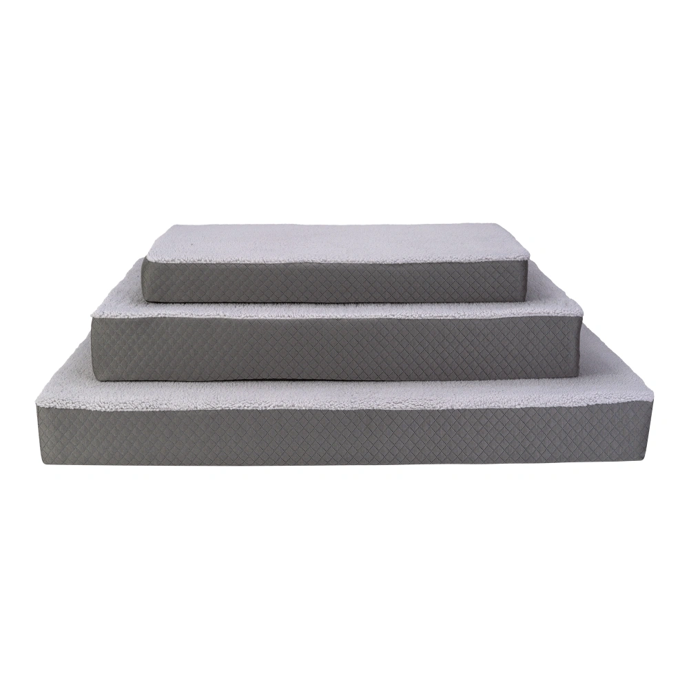 Pet Comfort Lima Ortopedik Köpek Yatağı Gri Peluş L 110x75x12cm