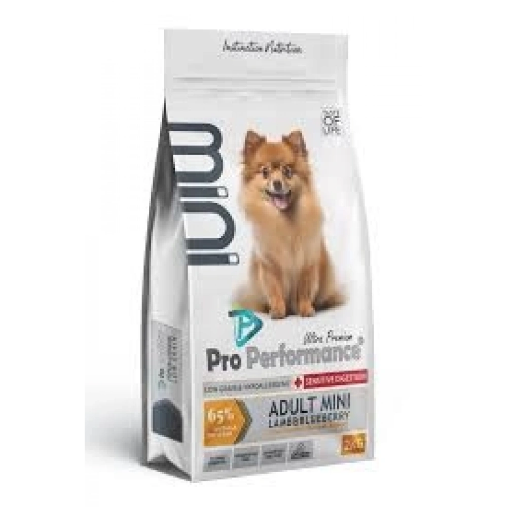 Pro Performance Yetişkin Mini Irk Köpek Kuzu Etli ve Yaban Mersinli Mama 2 kg