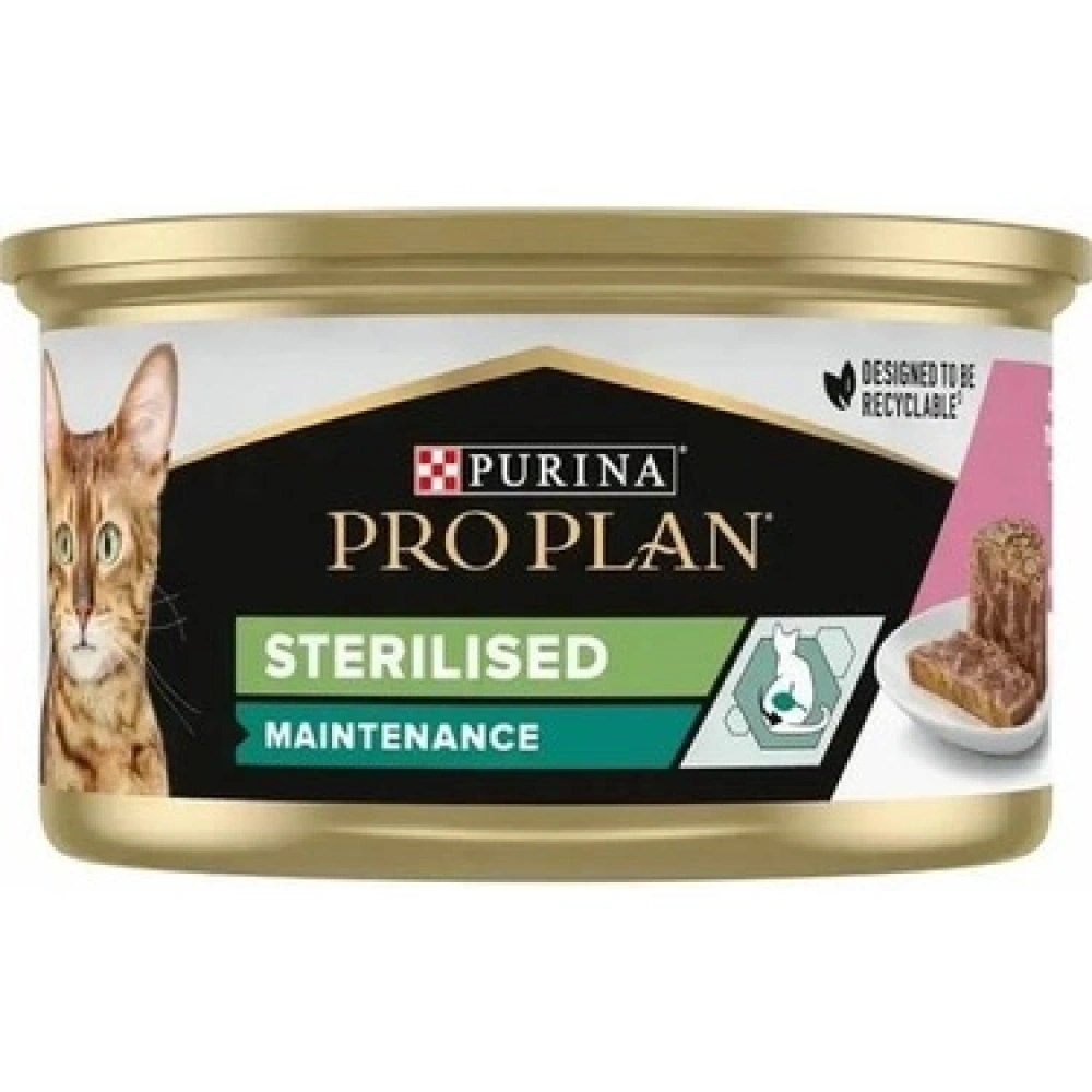 Pro Plan Kısırlaştırılmış Somonlu Yetişkin Kedi Konservesi 85 gr